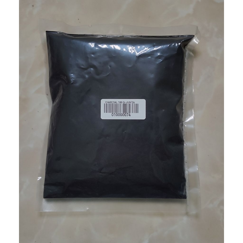 Activated Charcoal Powder Food Grade Bubuk Arang Bambu 100g
