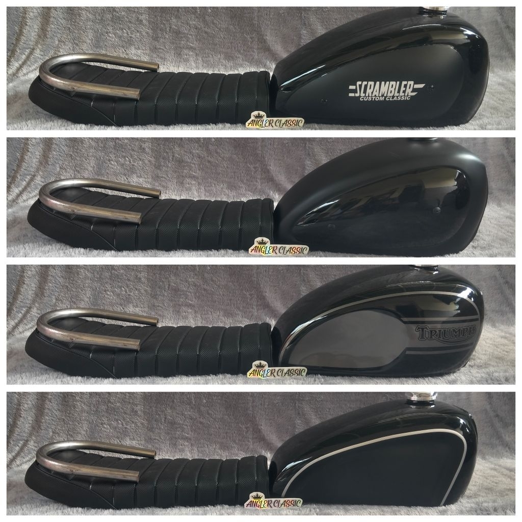 Tangki Japstyle Paket Tangki Motor Custom Japstyle dan jok japstyle Motor Custom Bratstyle Scrambler