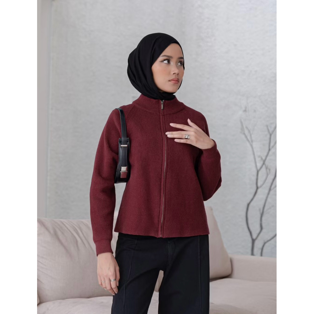 OSLO ZIP CARDIGAN BY GRACIAS LABEL