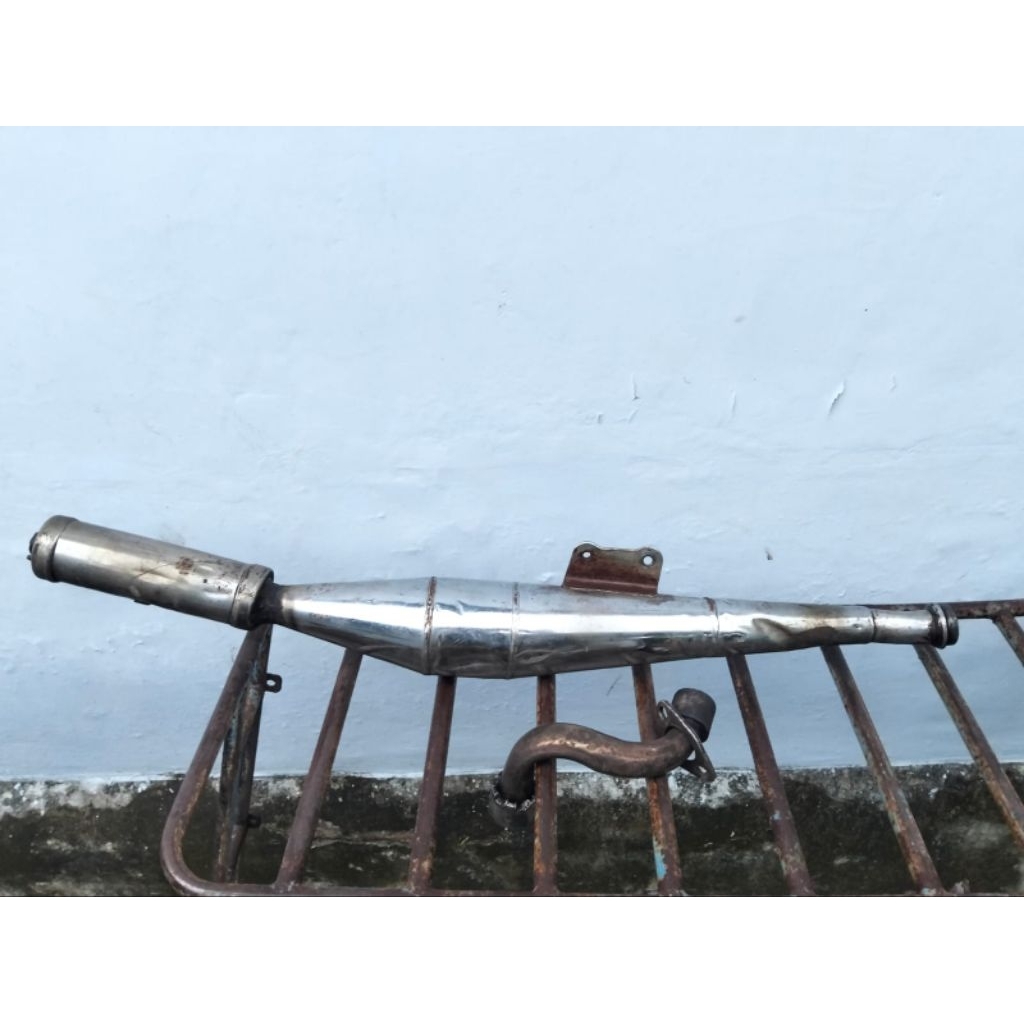 Knalpot suzuki crystal tune original lepasan