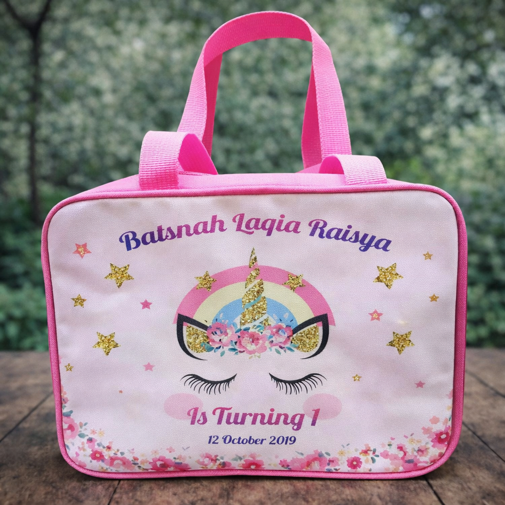 Tas ultah anak Tas ultah anak costum Free costum nama dan desain Tas bimbel / Ukuran jumbo