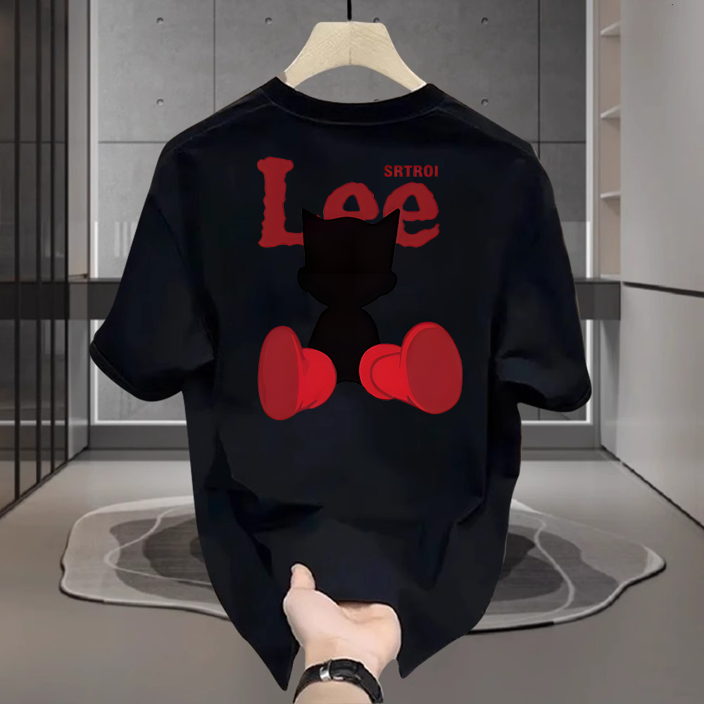 * COD * Kaos Pria Remaja Musim Panas Katun Murni Oversize Olahraga Bisa Dalam Keren Berbentuk Bagus