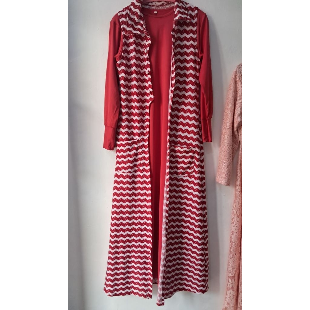 Gamis Muslim Wanita Ukuran XL Melar - Preloved / Bekas