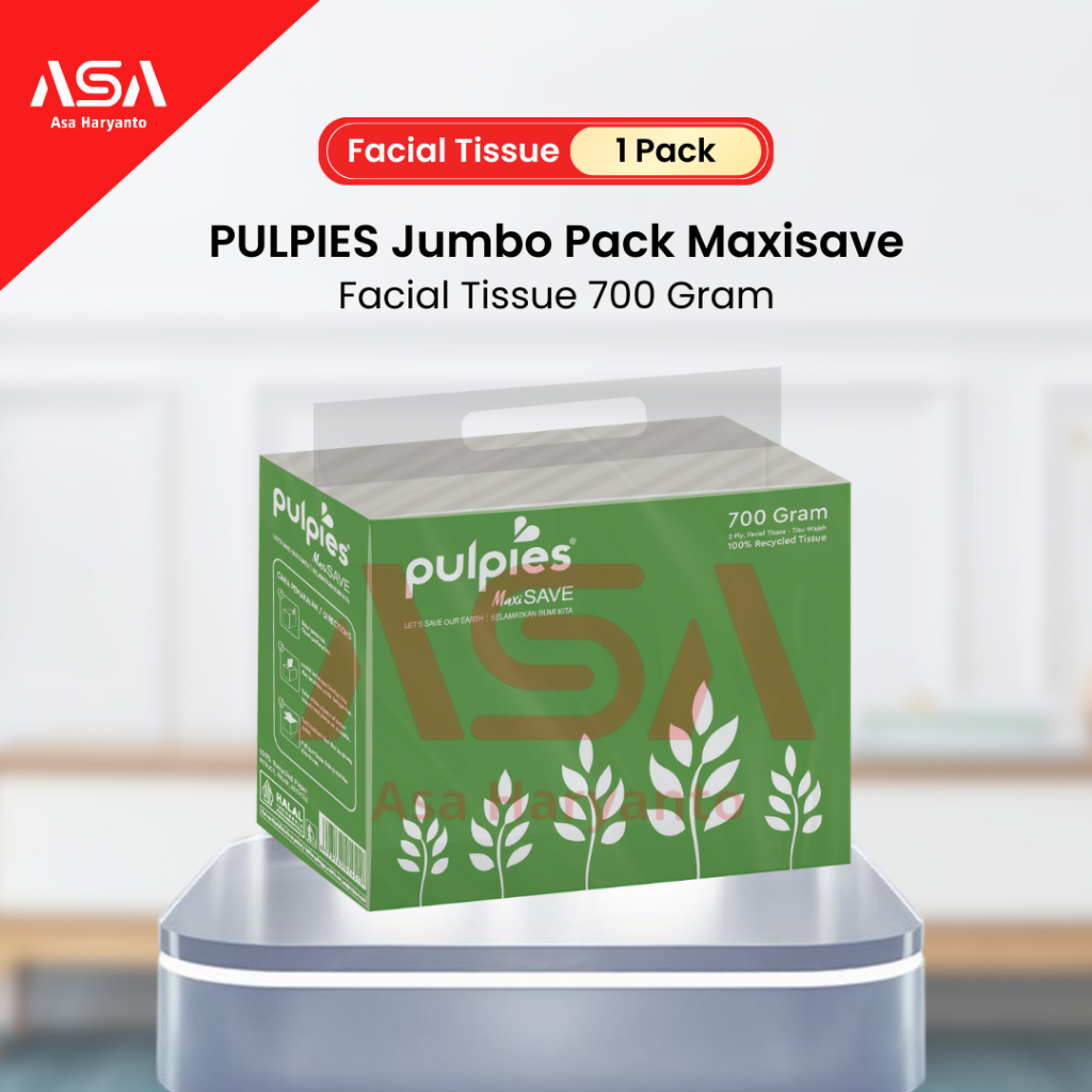 PULPIES Jumbo Pack Maxisave Facial Tissue 700 Gram 2 Ply