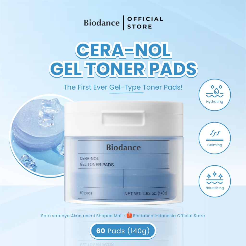 BIODANCE - Cera-Nol Gel Toner Pads [ 60 Pads ]