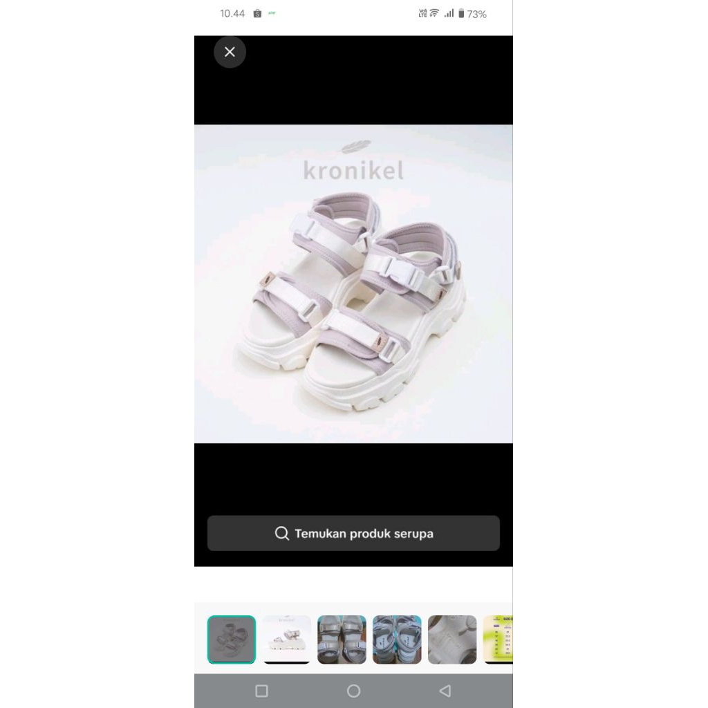 Kronikel sendal wedges wanita