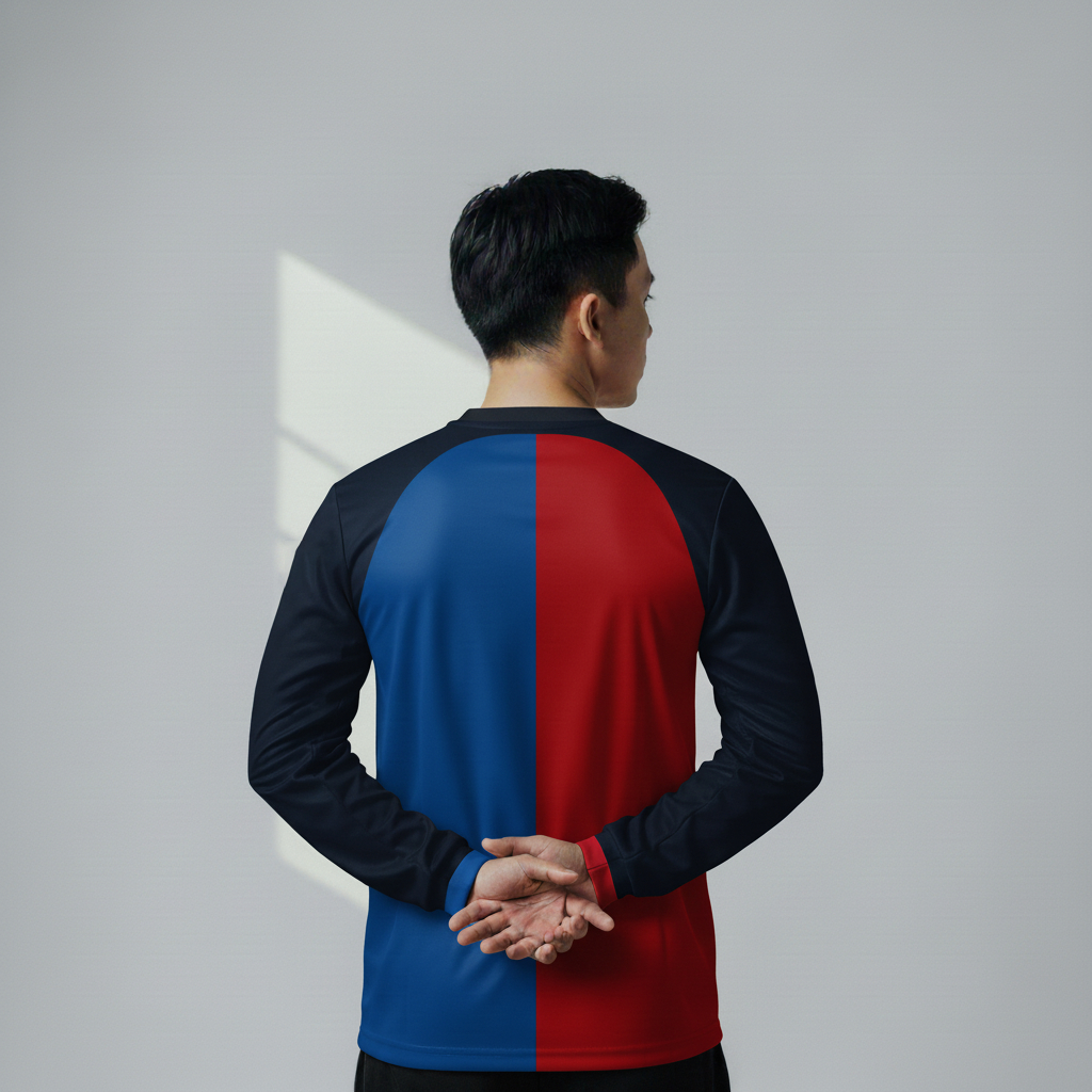 ATHLETIC SPORTWEAR - Jersey Vintage Bola Fantasy Barcelona Home 1999-00 Fullprinting Casual - Atasan