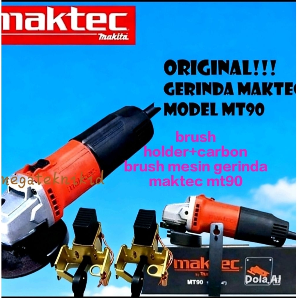brush holder+carbon brush gerinda maktec mt 90/91