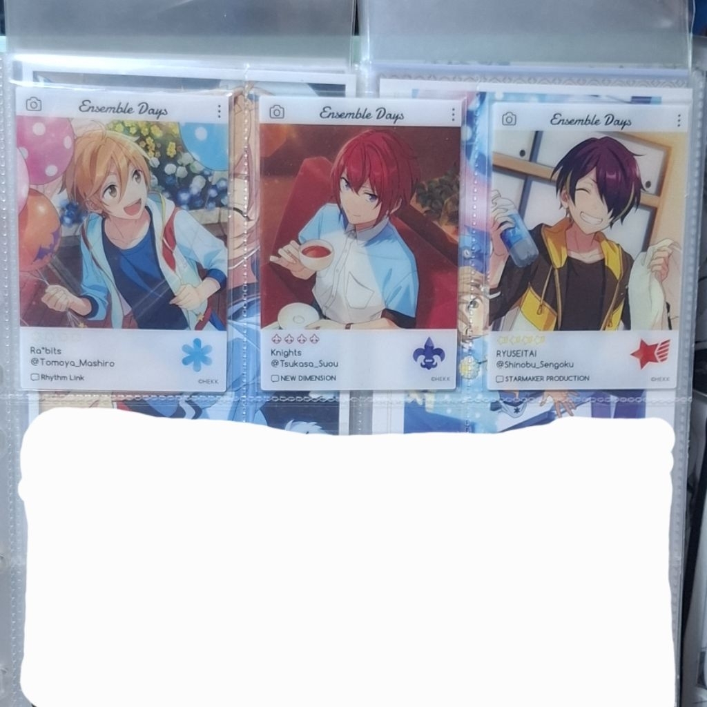 ensemble stars emoca clear card enstars - tomoya tsukasa shinobu