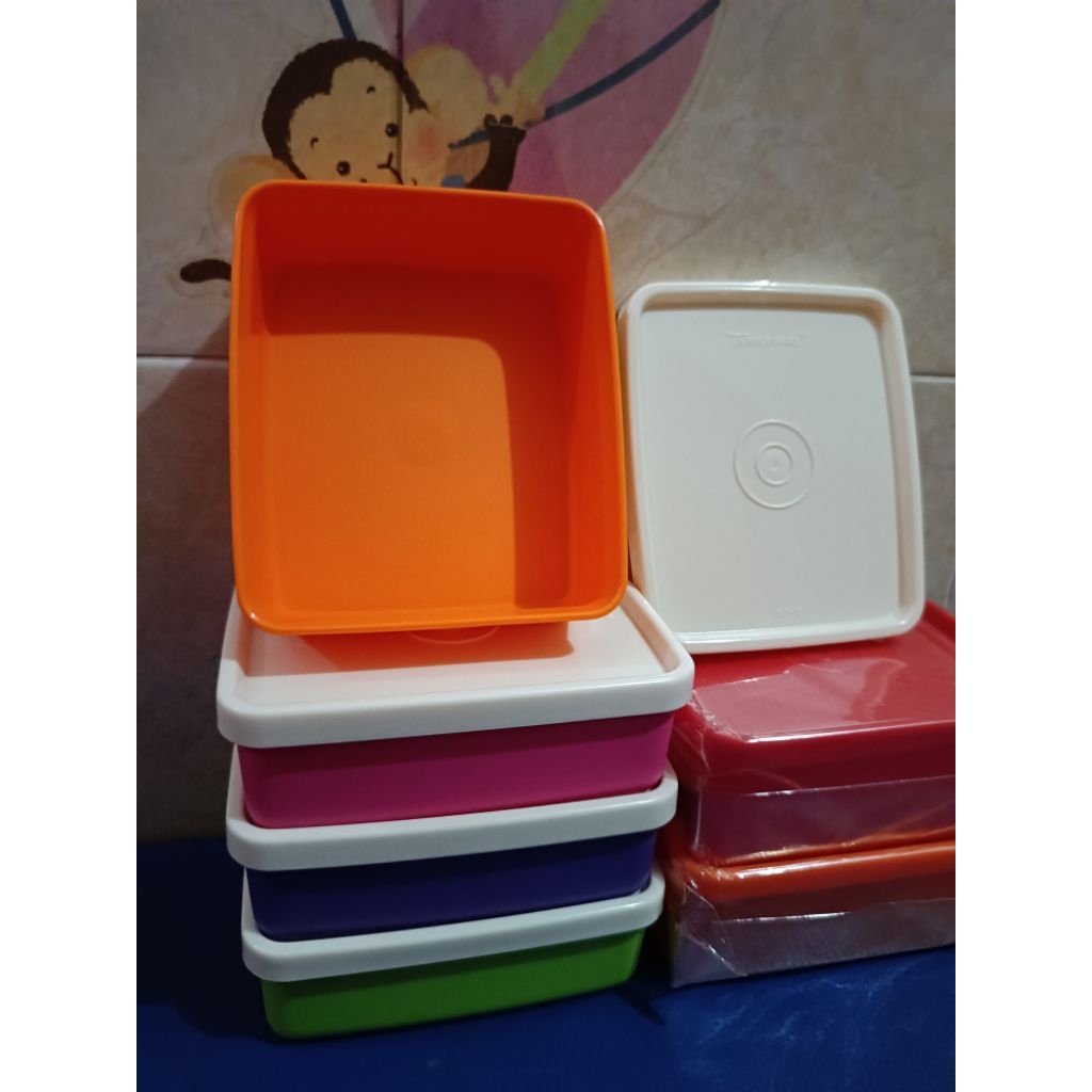 Mini Square Away Tupperware Kotak Mini