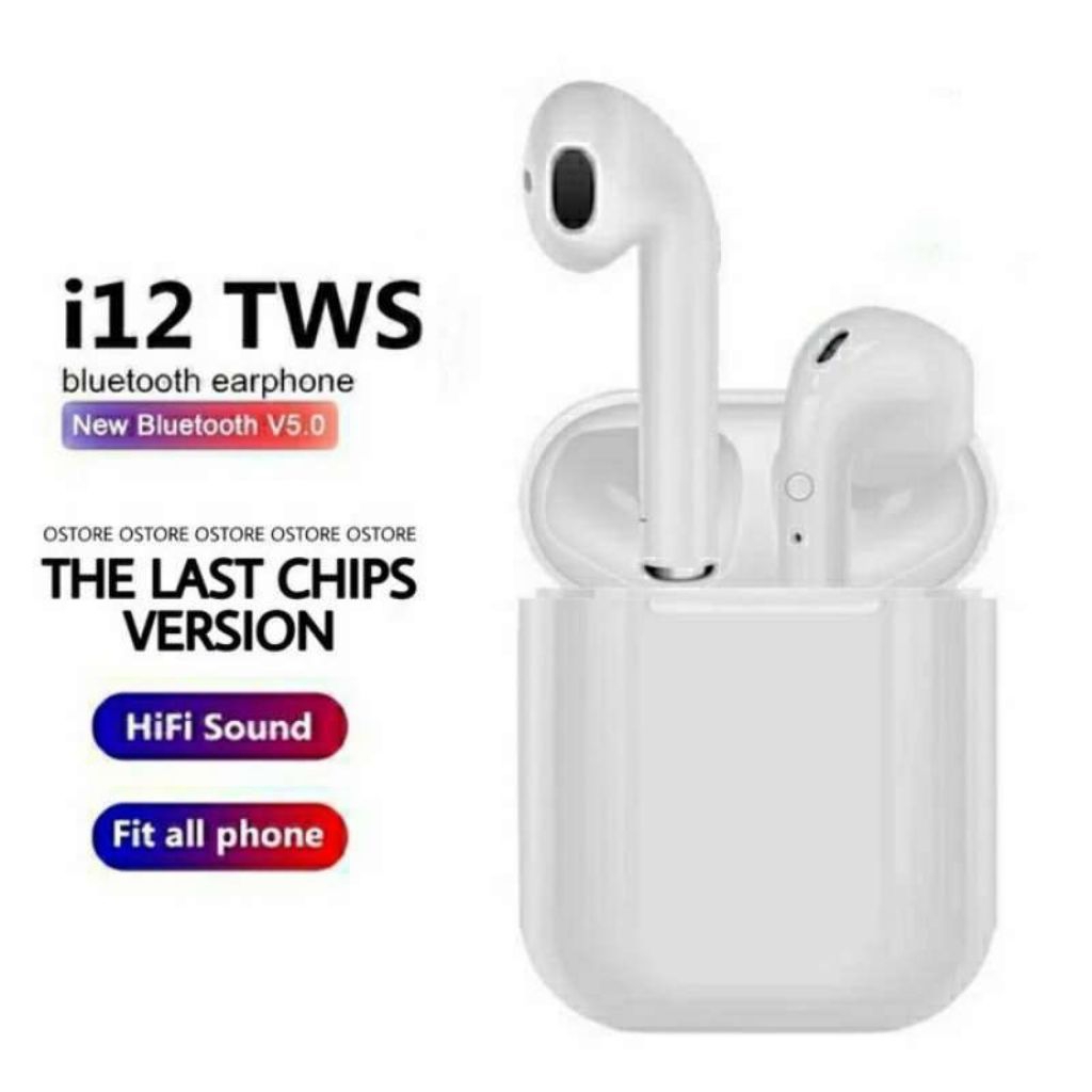 Earphones Bluetooth i12 TWS