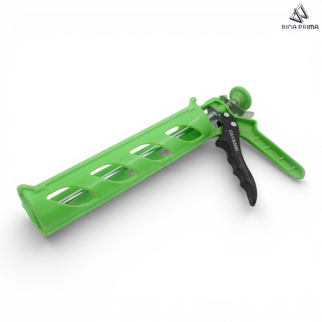 Cavanni Alat Pendorong Silikon Sealant Gun Aplikator Lem Kaca Bahan Tebal BB