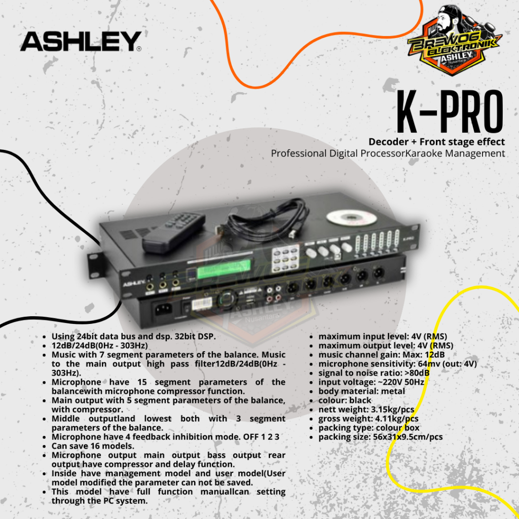 MANAGEMENT KARAOKE KPRO ASHLEY