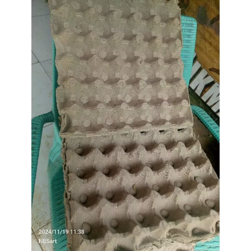 20 lembar egg tray telur bekas ayam untuk ternak jangkrik dll