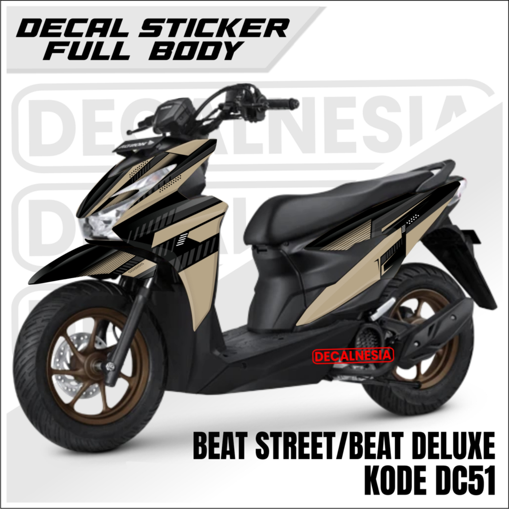 Stiker Beat Street 2025 2026 Full Body Sticker Decal Beat Deluxe CBS Smart Key Motor Decalnesia DC51
