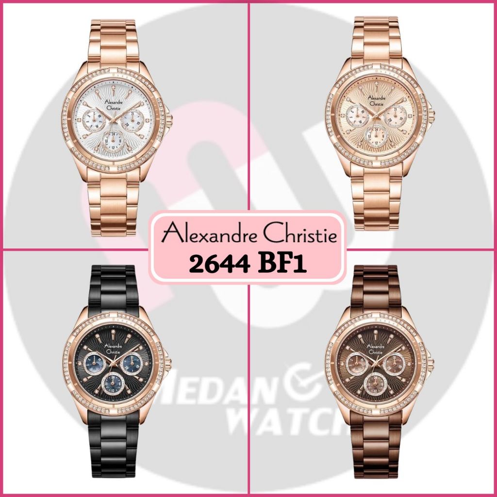 Jam Tangan Wanita Analog Alexandre Christie 2644BF AC2644 AC 2644 BF1 2644 Original Garansi Resmi