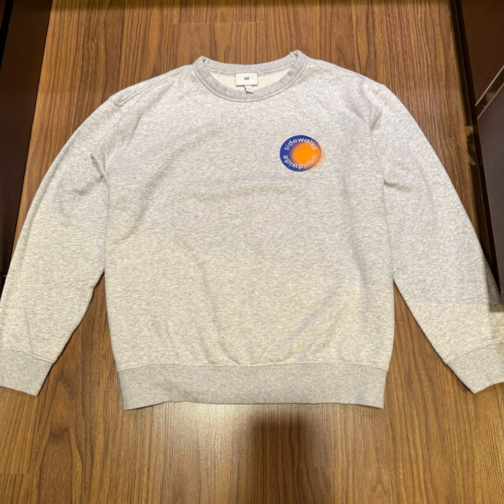 H&M HnM Sweatshirt Sweater Pria size XL Grey Abu Abu Preloved Second Original