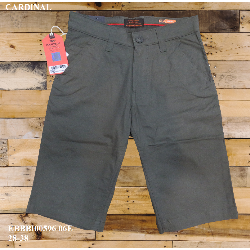 CELANA  CHINOS/KATUN  PENDEK PRIA SLIM FIT BRAND ORI MEREK CARDINAL  ART : EBBBI00596 PRICE Rp.427.9