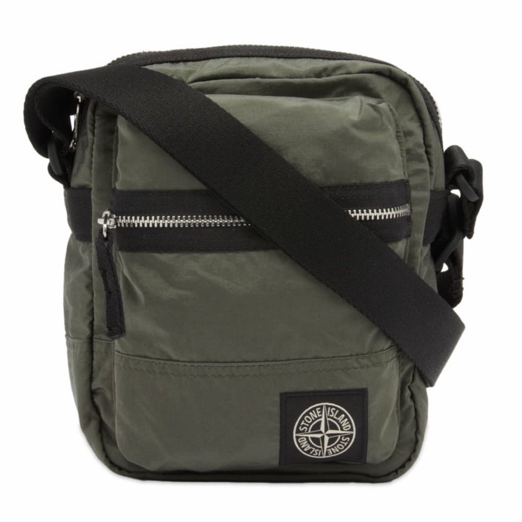 Stone Island Nylon Metal Pouch Bag Musk (100% Authentic)