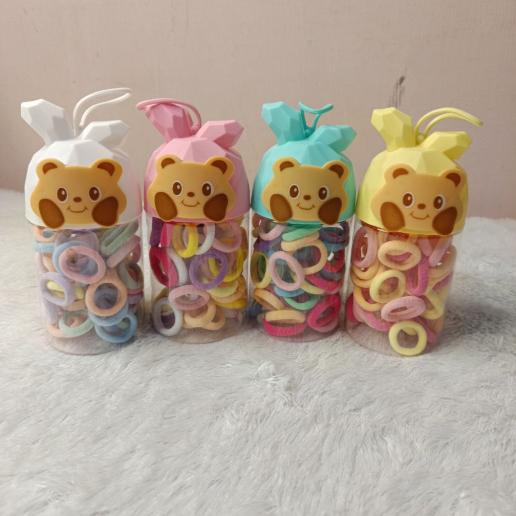 Karet rambut anak warna warni