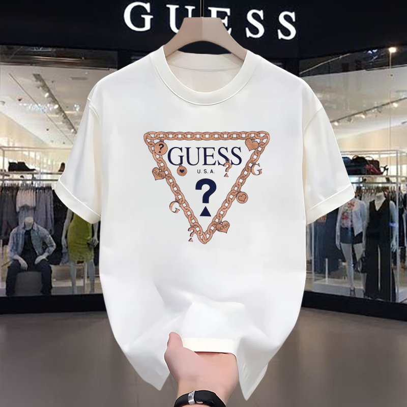 Kaos GUESS Original Lengan Pendek T-Shirt Premium Quality Cotton Combed 24s Pria & Wanita
