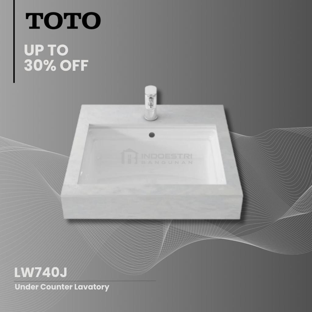 Wastafel Under Counter TOTO LW740J / TOTO Wastafel Tanam (Body Only)