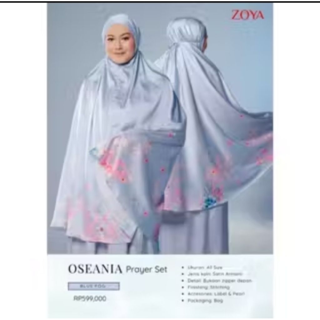 Zoya OSEANIA Prayer Set - Mukena Dewasa Motif