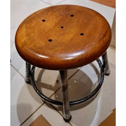 kursi Cafe Bakso 25cm / Kursi Dingklik Besi /  Kursi Bakso Bulat