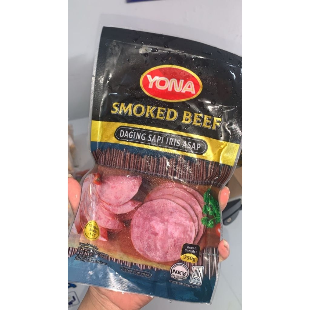 Smoke beef YONA / Daging sapi iris asap 250gr