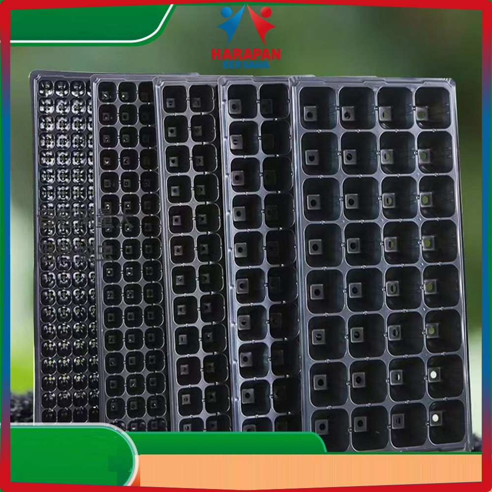 Pot Tray Semai Bibit Benih Wadah Persemaian Sayur Plastik Praktis / Tray Semai Tanaman Plastik Pembi