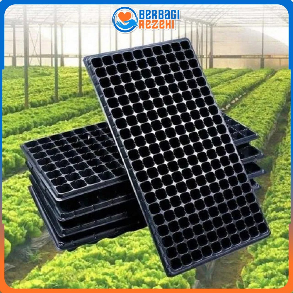 Pot Tray Semai Bibit Benih Wadah Persemaian Sayur Plastik Praktis / Tray Semai Tanaman Plastik Pembi