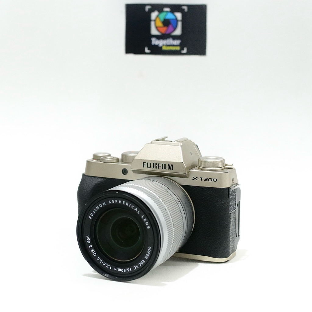 kamera mirrolles fujifilm xt200 x-t200 xt-200 sama lensa kit 16-50mm ois second