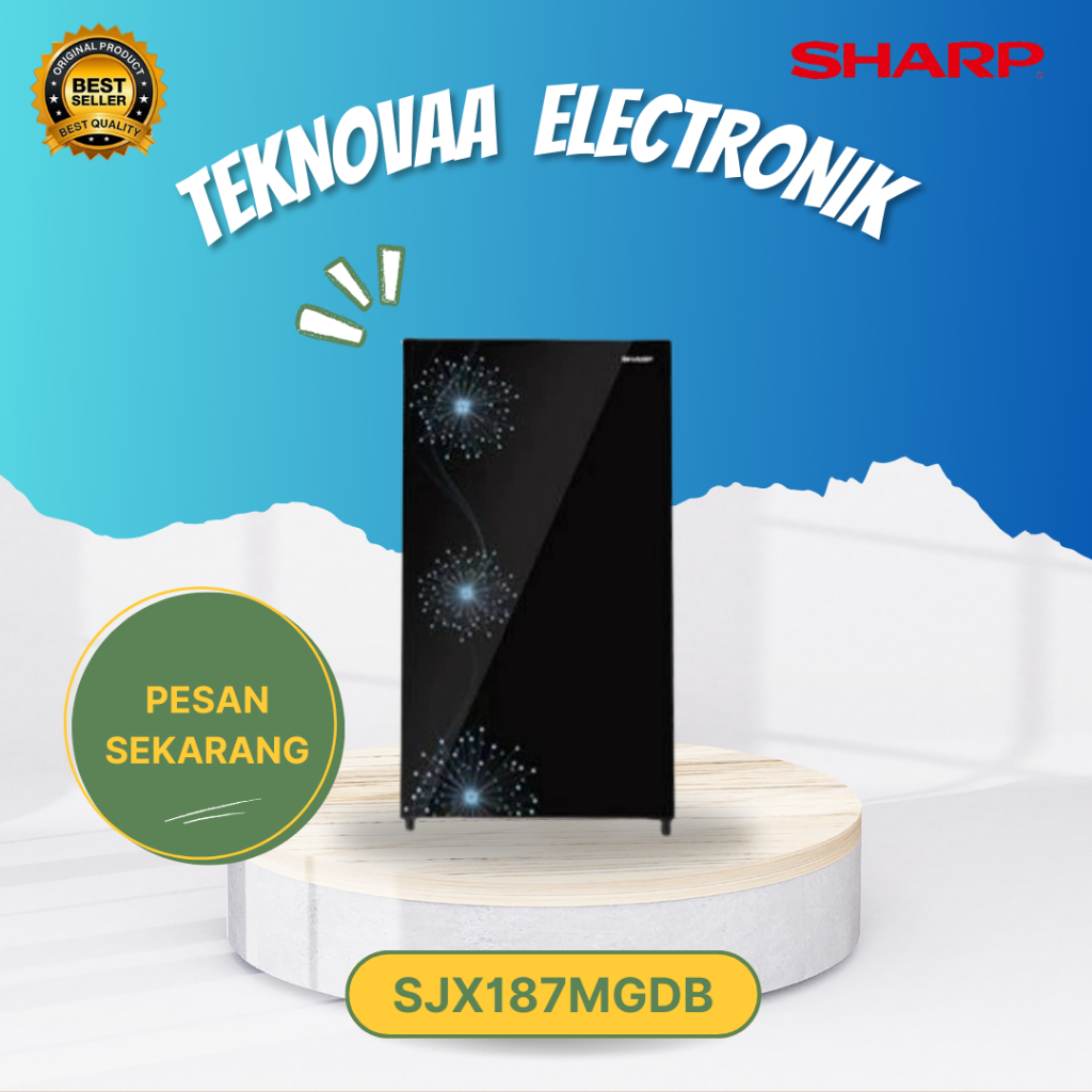SHARP KULKAS 1 PINTU SJX187MGDB/KULKAS 1 PINTU 160 LITER/SJX187MGDB/SJX-187-MGDB/SJX-187 MGDB/SJX 18