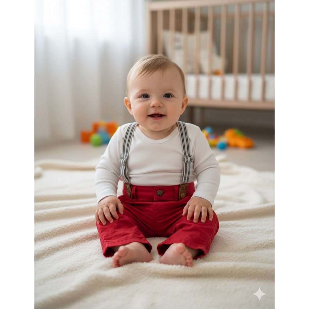 PL celana jeans Tiaghrb boys panjang anak cowok warna merah ukuran 3-4 thn LP 54 cm