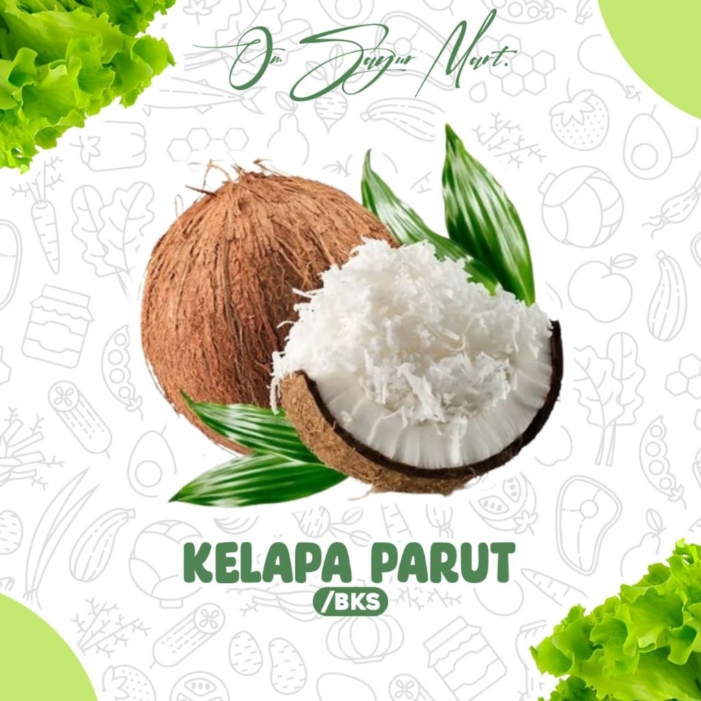 Kelapa Kering 1 buah - Parutan Halus, Gurih Alami, Praktis untuk Masakan