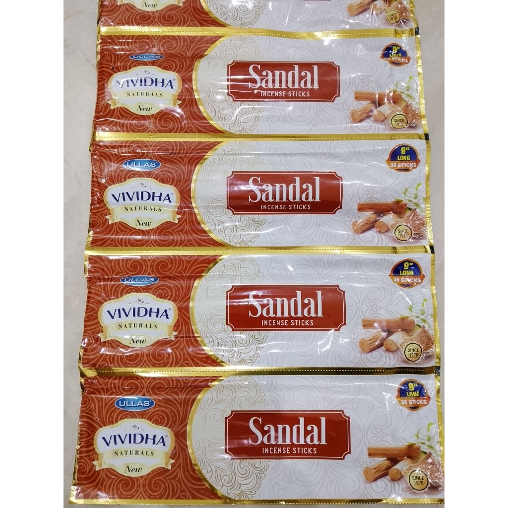 Dupa Ullas Vividha Aroma Sandal/Cendana 35 Stick - Dupa India