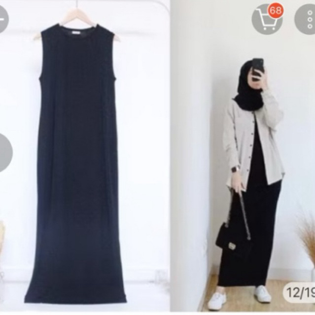 PRELOVED DRESS INNER SPAN DALAMAN BAJU WANITA