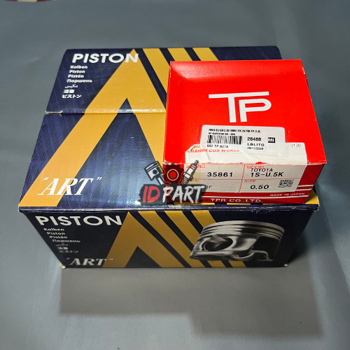 Piston Seher Set + Ring Piston Toyota Kijang Super Kijang 5K KF40 ART Japan
