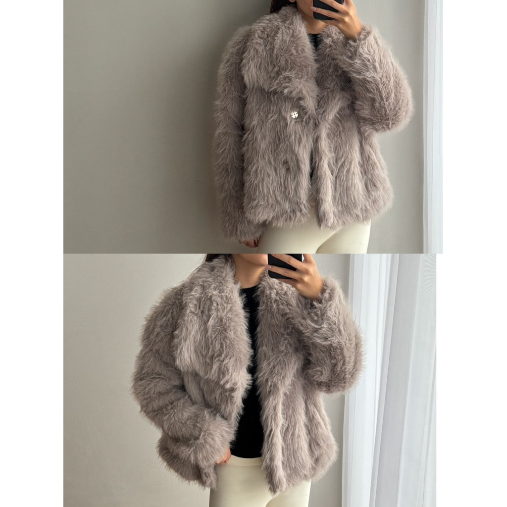 British Faux Fur Coat