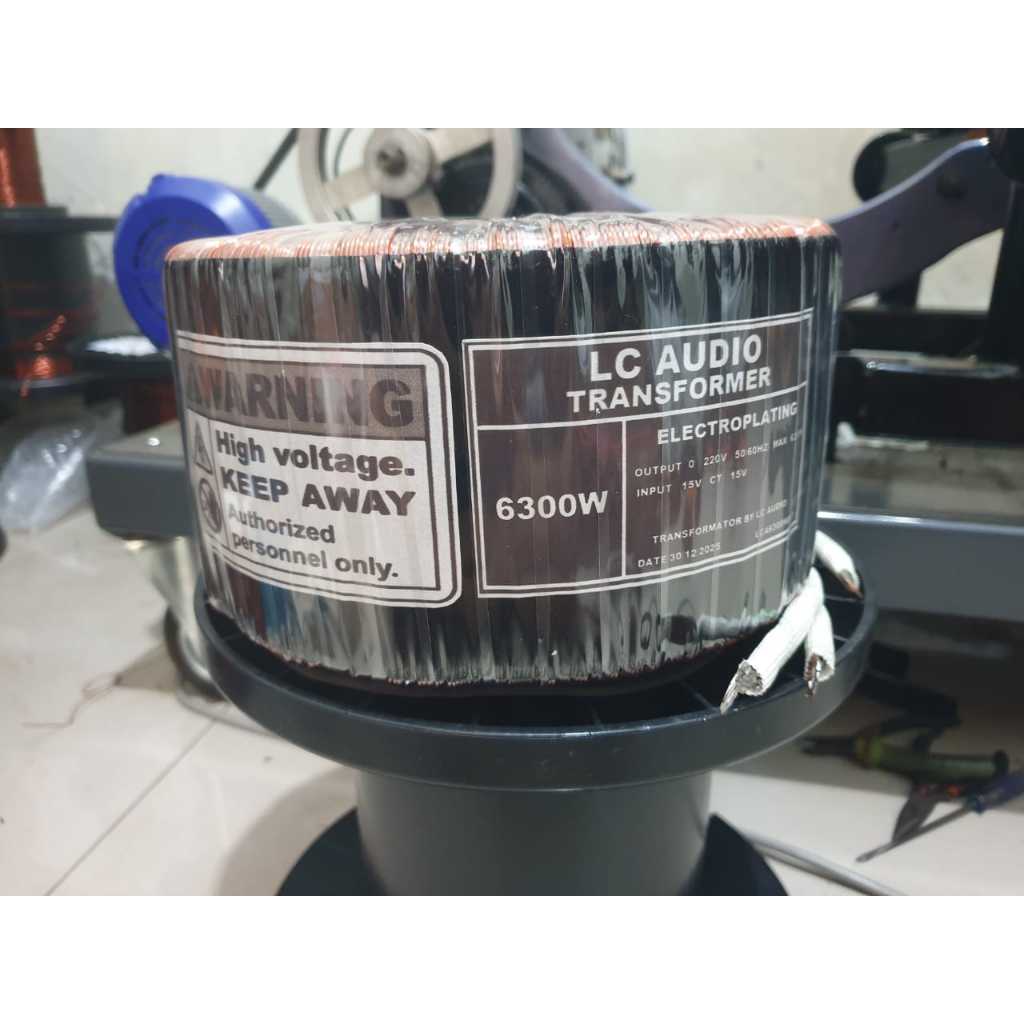 Trafo Toroid Donat 6300W 20v 200A Tembaga murni