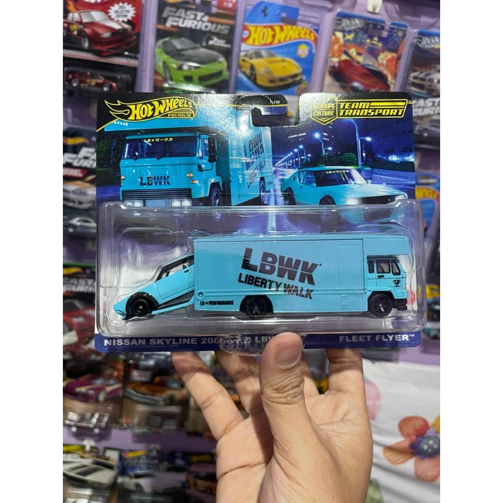 Hot wheels Premium Team Transport Nissan Skyline 2000GT-R LBWK - Fleet Flyer | Kenmeri  | Mainan Mob