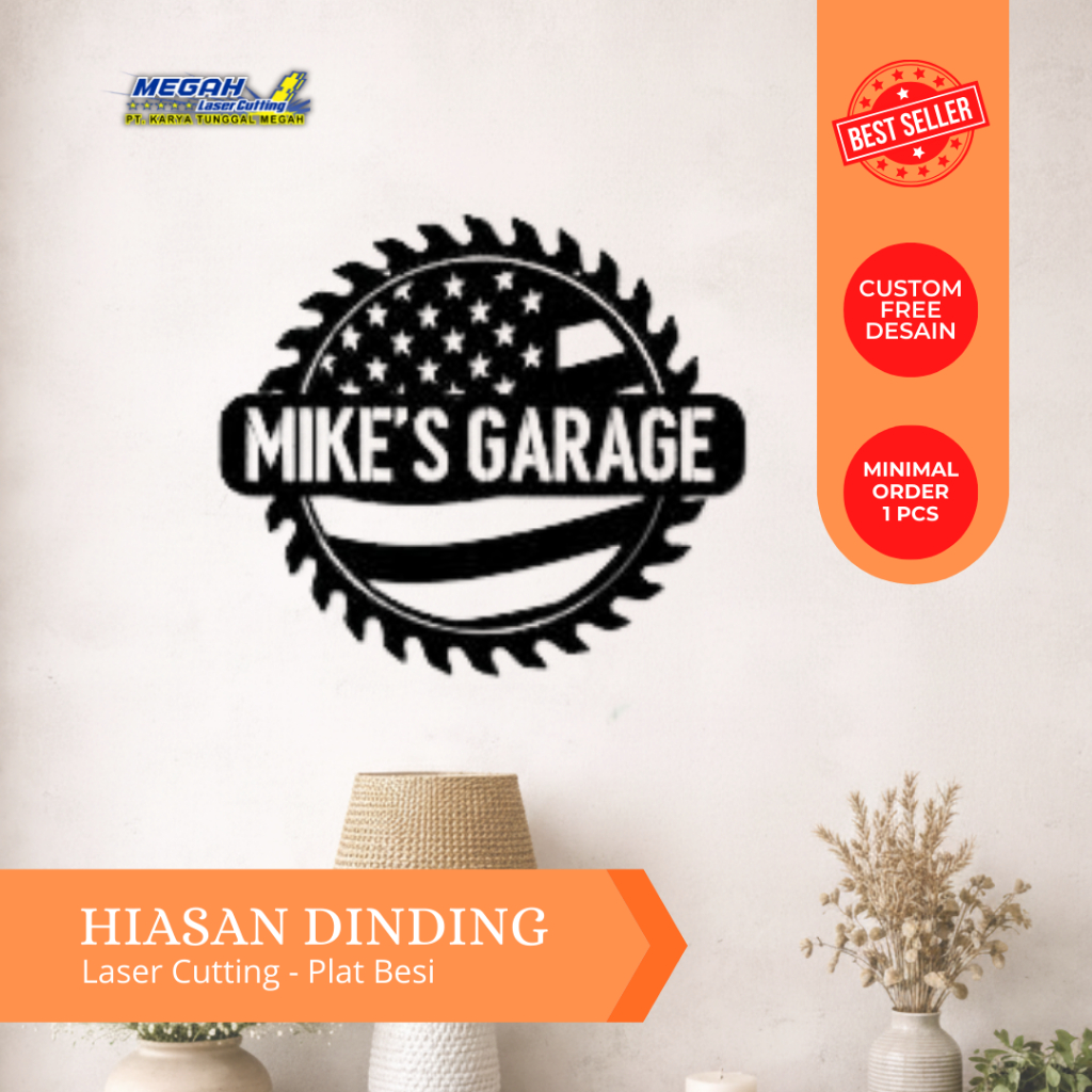 Hiasan Dinding Metal plat besi Laser Cutting 1,6 mm