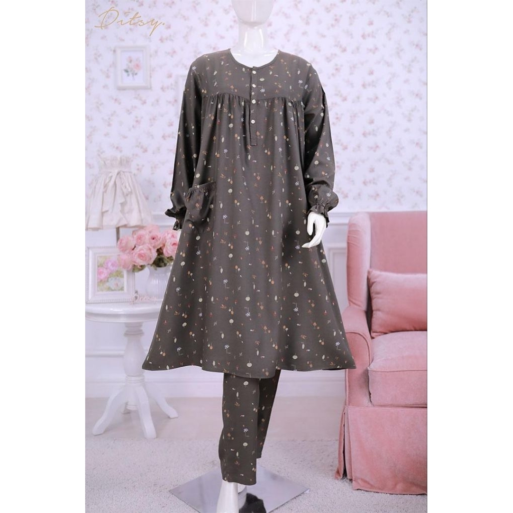 DITSY JANUARI 2026 FALINE PAJAMAS XL XXL JUMBO PIYAMA TUNIK DASTER HARIAN
