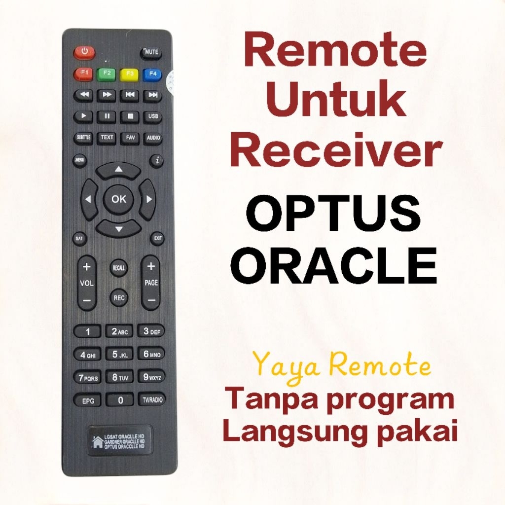 Remote Untuk Receiver OPTUS ORACLE OP-88HD