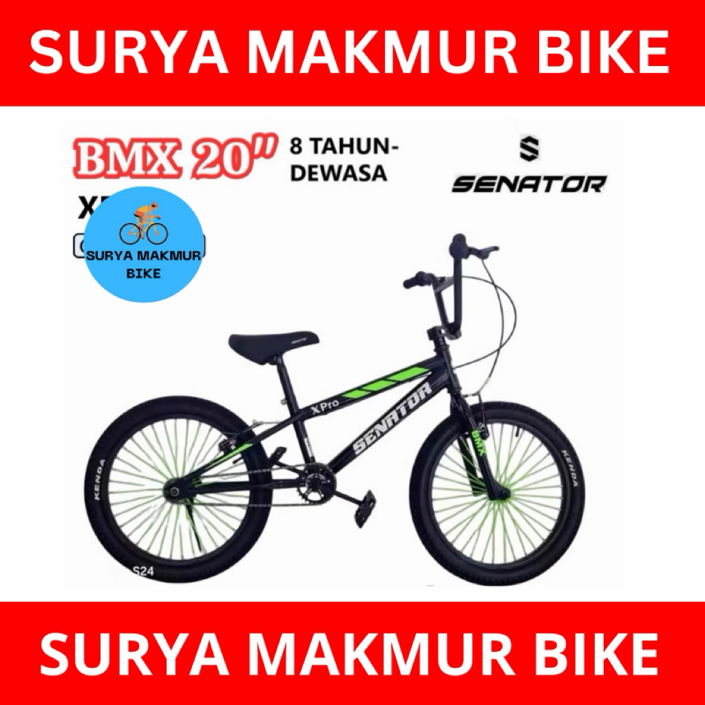 Sepeda Bmx Senator 20 Inch Tipe Lycan Rotor Stang Putar-Bmx 20 Senator XPRO
