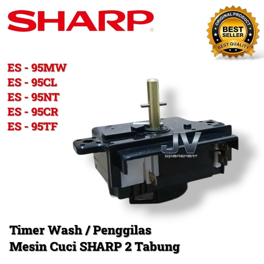 Timer Pencuci Sharp 3 Pin Mesin Cuci 2 Tabung ES-T95MW ES-T95CL ES-T95NT ES-T95CR ES-T95TF