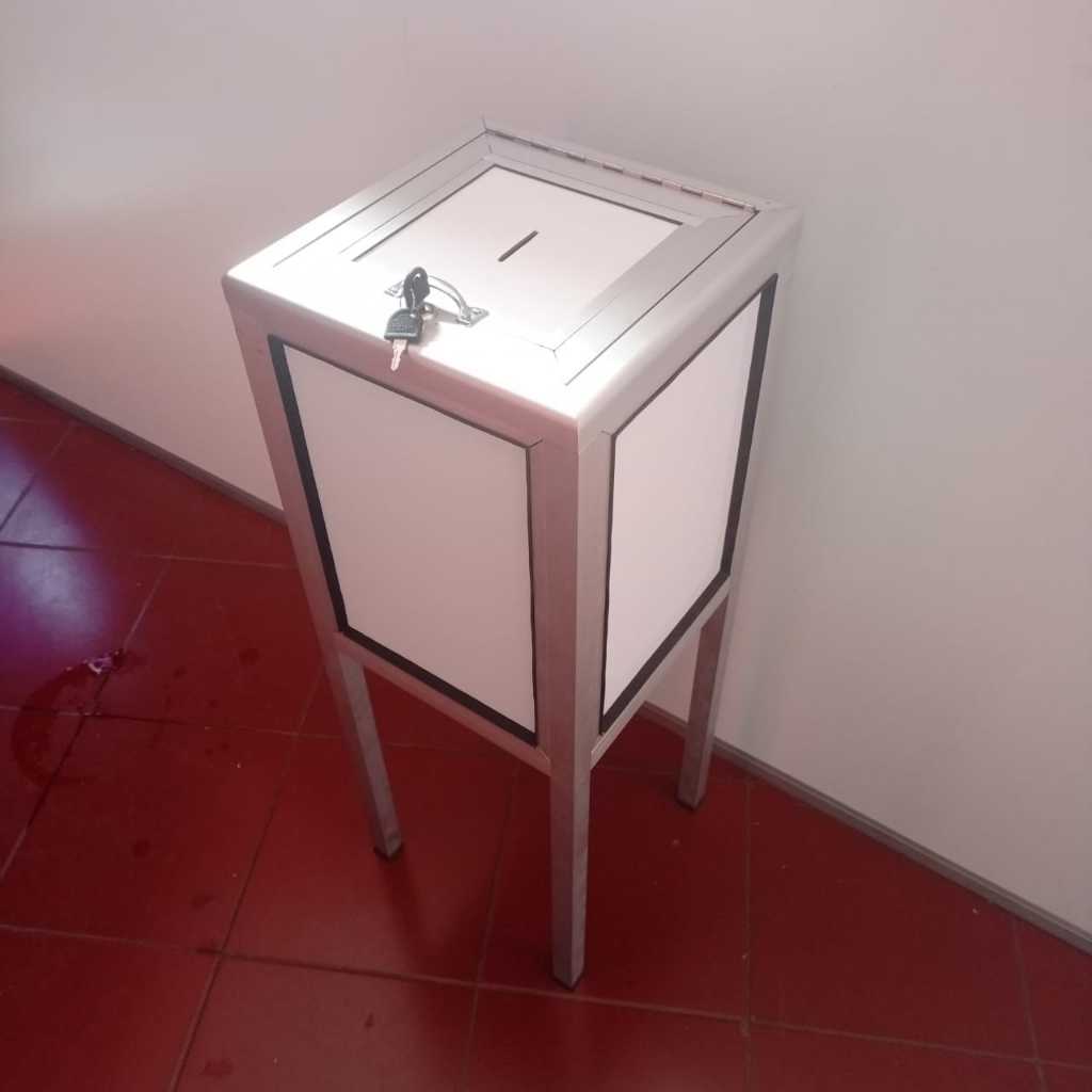 KOTAK AMAL - TYPE MEJA BERKAKI - PENUTUP ACP/ KACA/ PLYWOOD