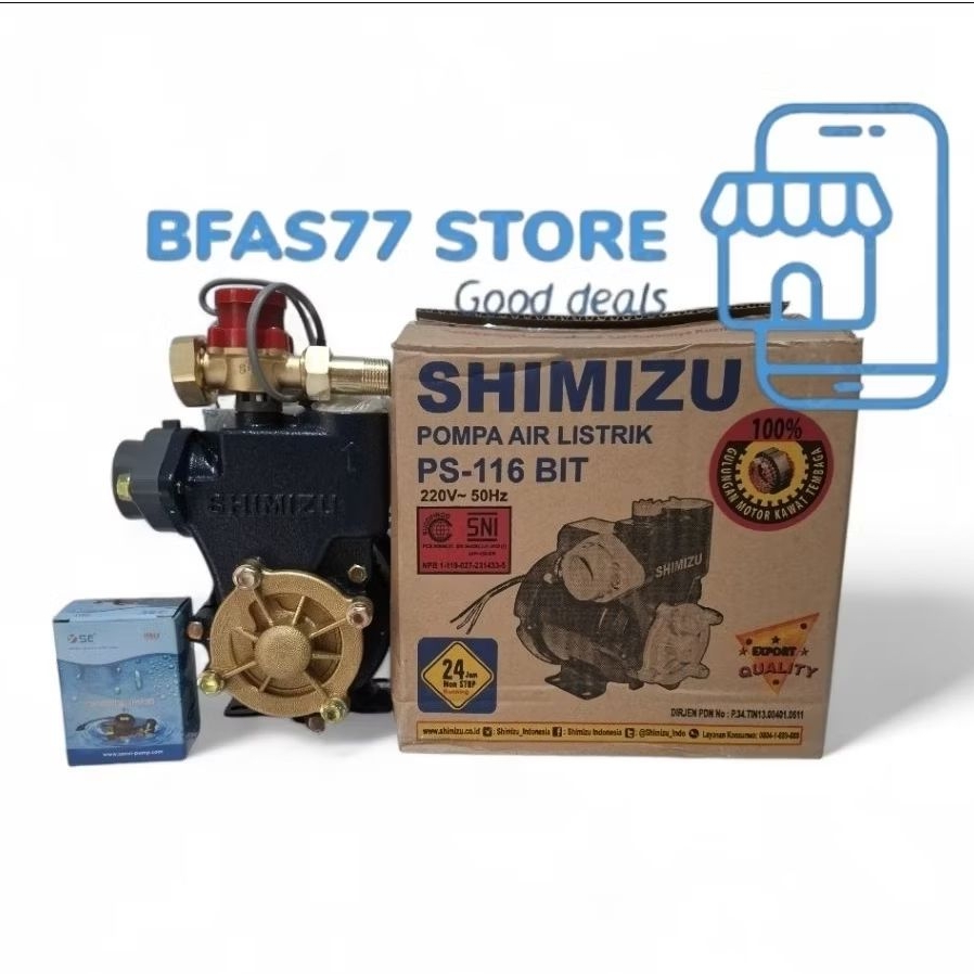 Pompa pendorong air Shimizu otomatis flow switch booster pump