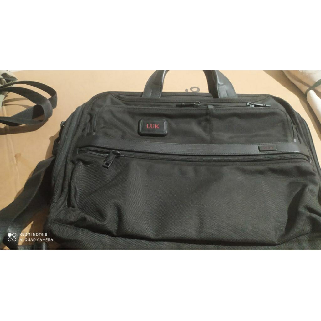 Tas TUMI pria original 100%alpa 2 portofolio slim second