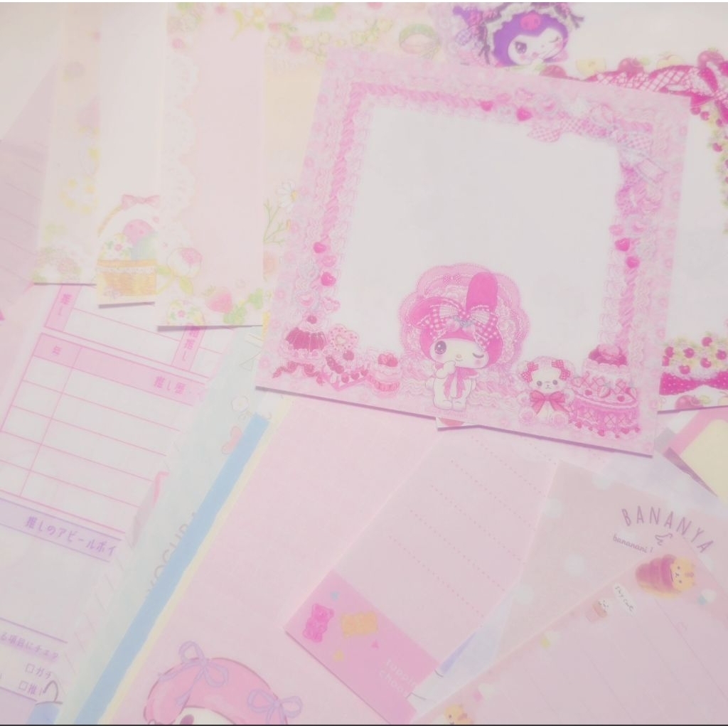 Japanese Sanrio Heisei Retro Memo Sheets